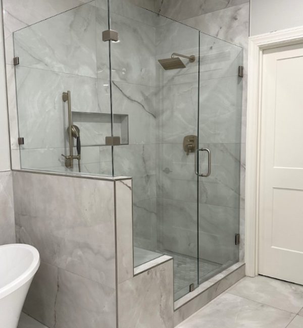 New marble shower renovation in Memphis